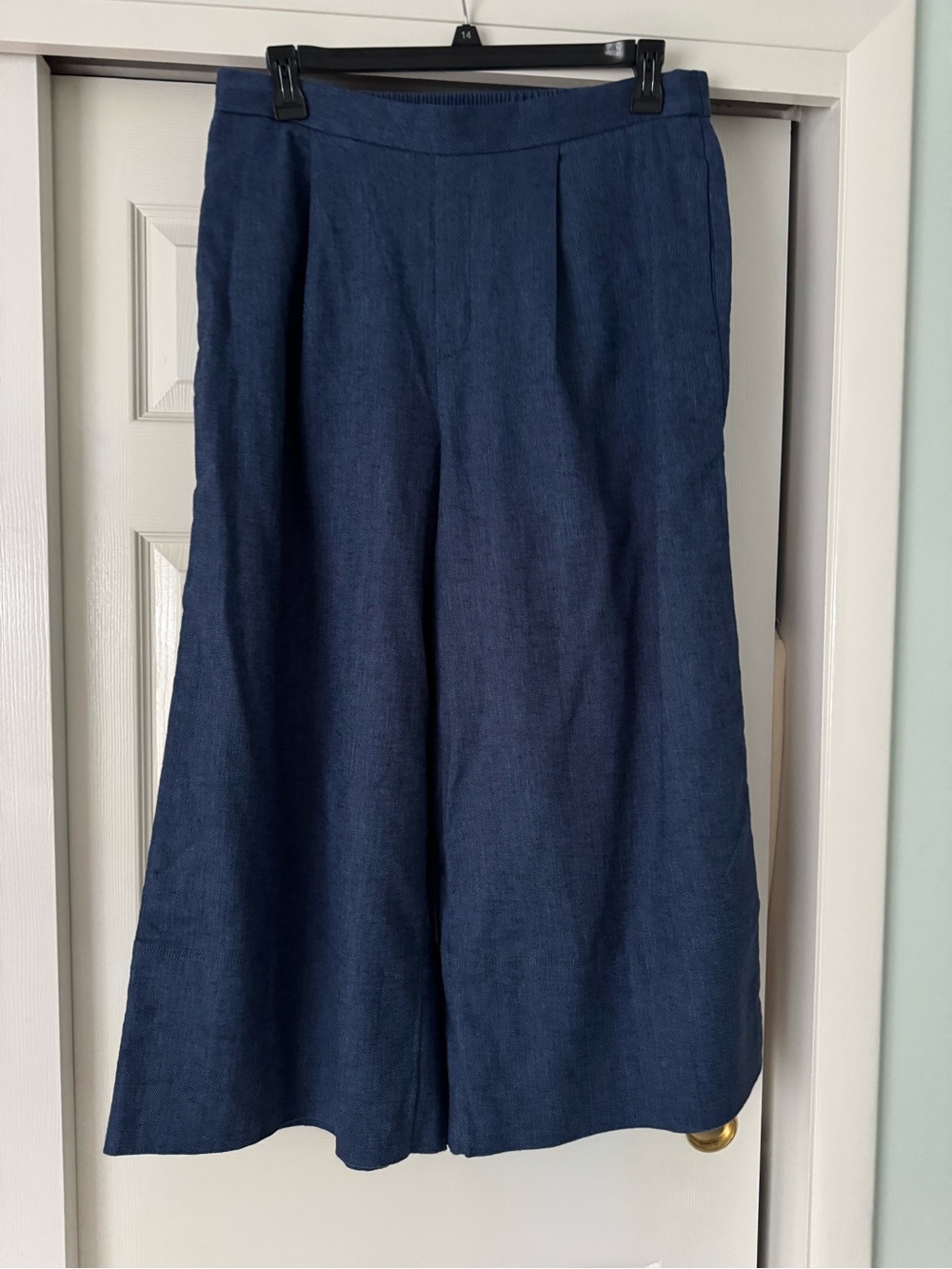 Banana Republic Wide Leg Pants in Navy Blue